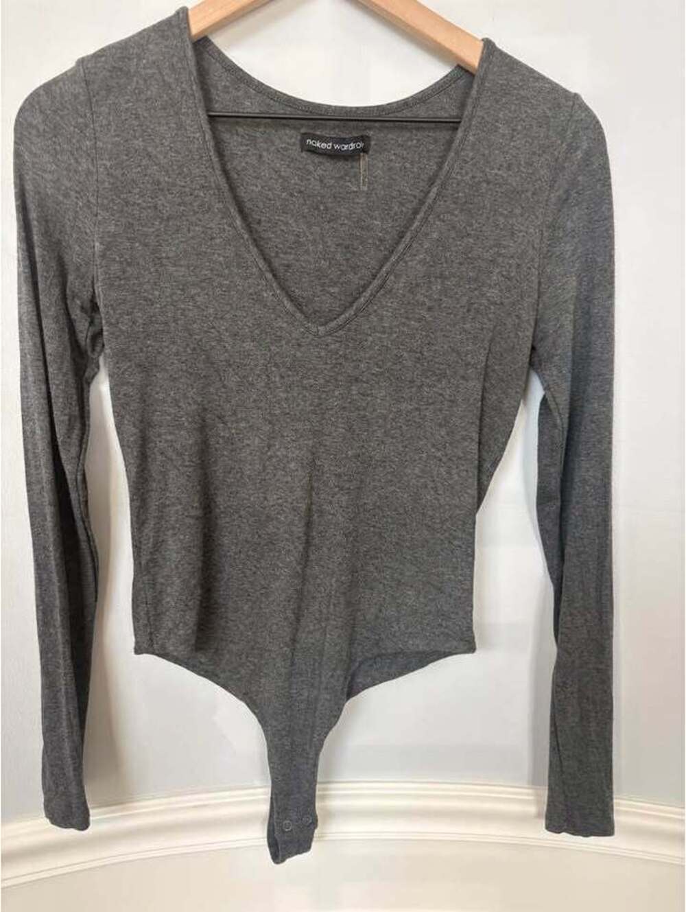 Naked Wardrobe Long Sleeve Bodysuit